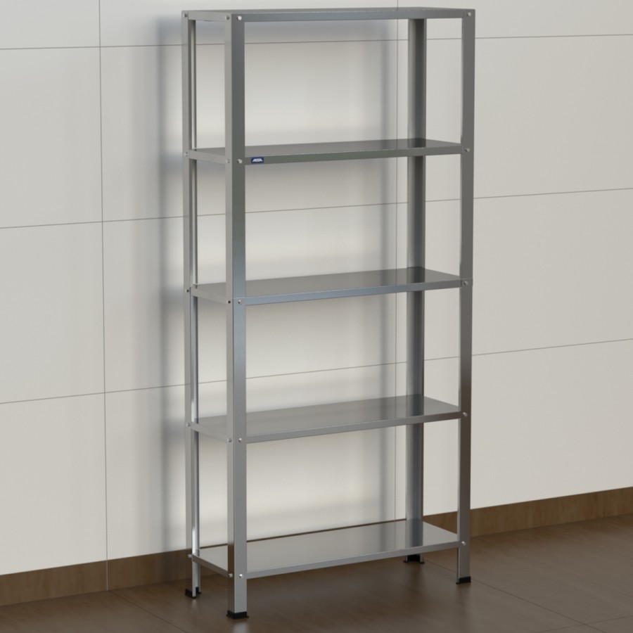 Estante Armário Prateleira Inox 5 Bandejas 300 X 800 Aisa